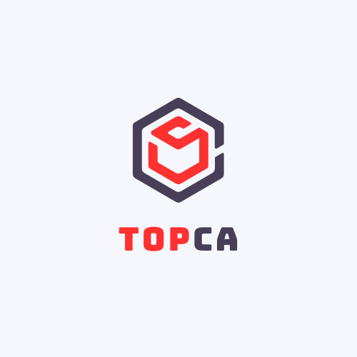 Logo công ty dịch vụ phần mềm TopCA